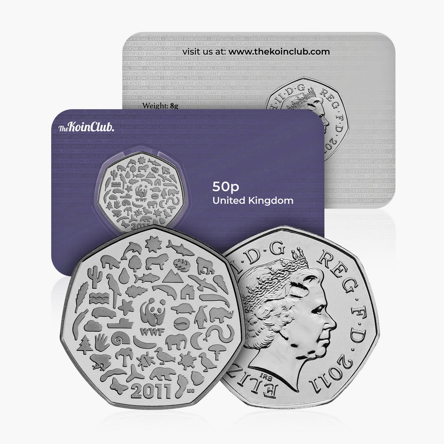 2011 Circulated WWF 50p Coin