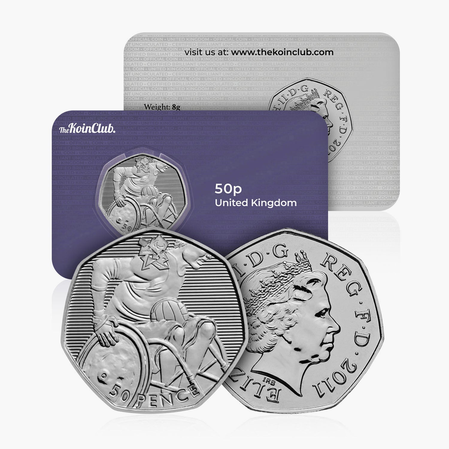 2011 Circulated Olympics - Wheelchair Rugby 50p Coin