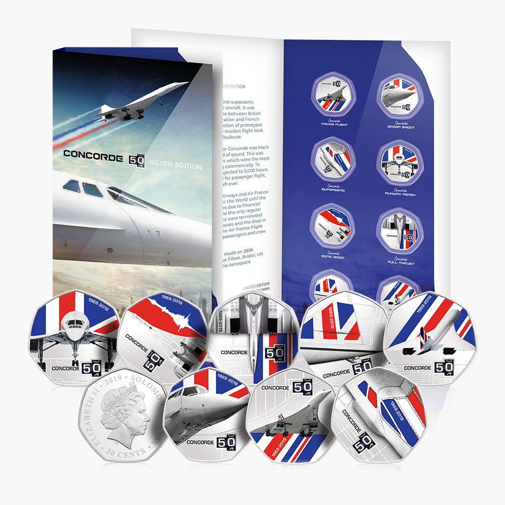 Concorde 50th Anniversary Complete BU Coin Collection