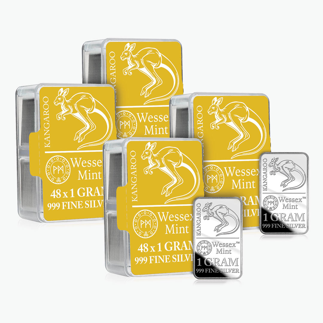 Silver Savers - Kangaroo 192 Solid Silver Bars Box Set