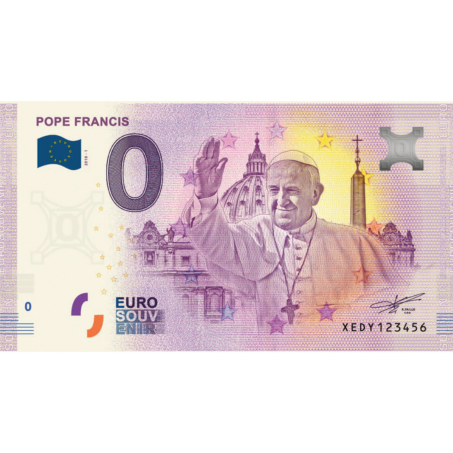 Pope Francis €0 Limited Edition Banknote