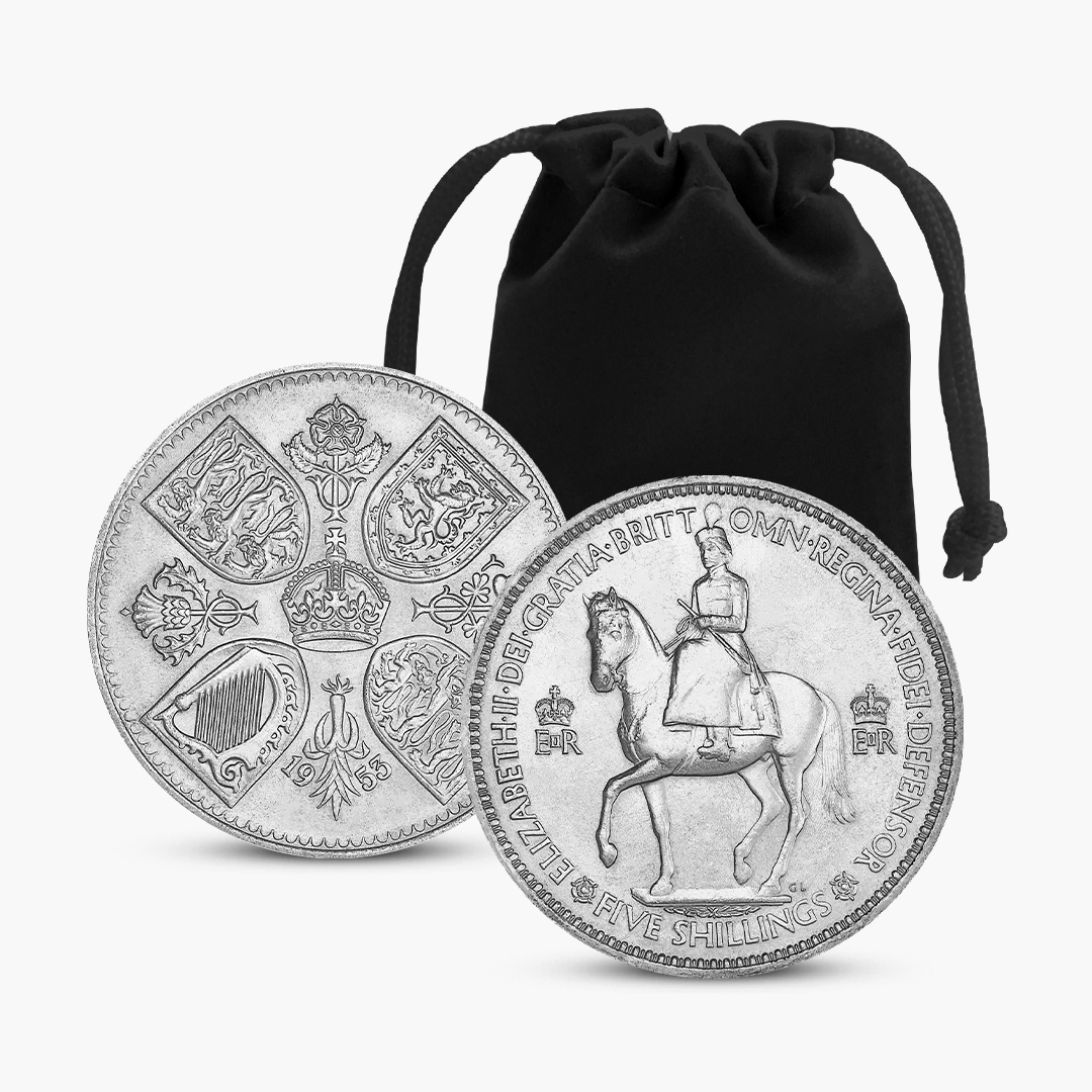 Couronne non circulée de qualité fine de couronnement de la reine Elizabeth II 1953