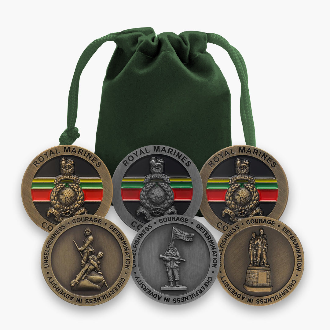 The Royal Marines Three Statue Spoof Set