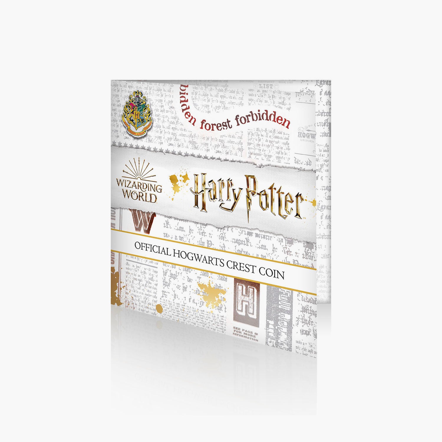 Hogwarts Crest Silver Plated Coin