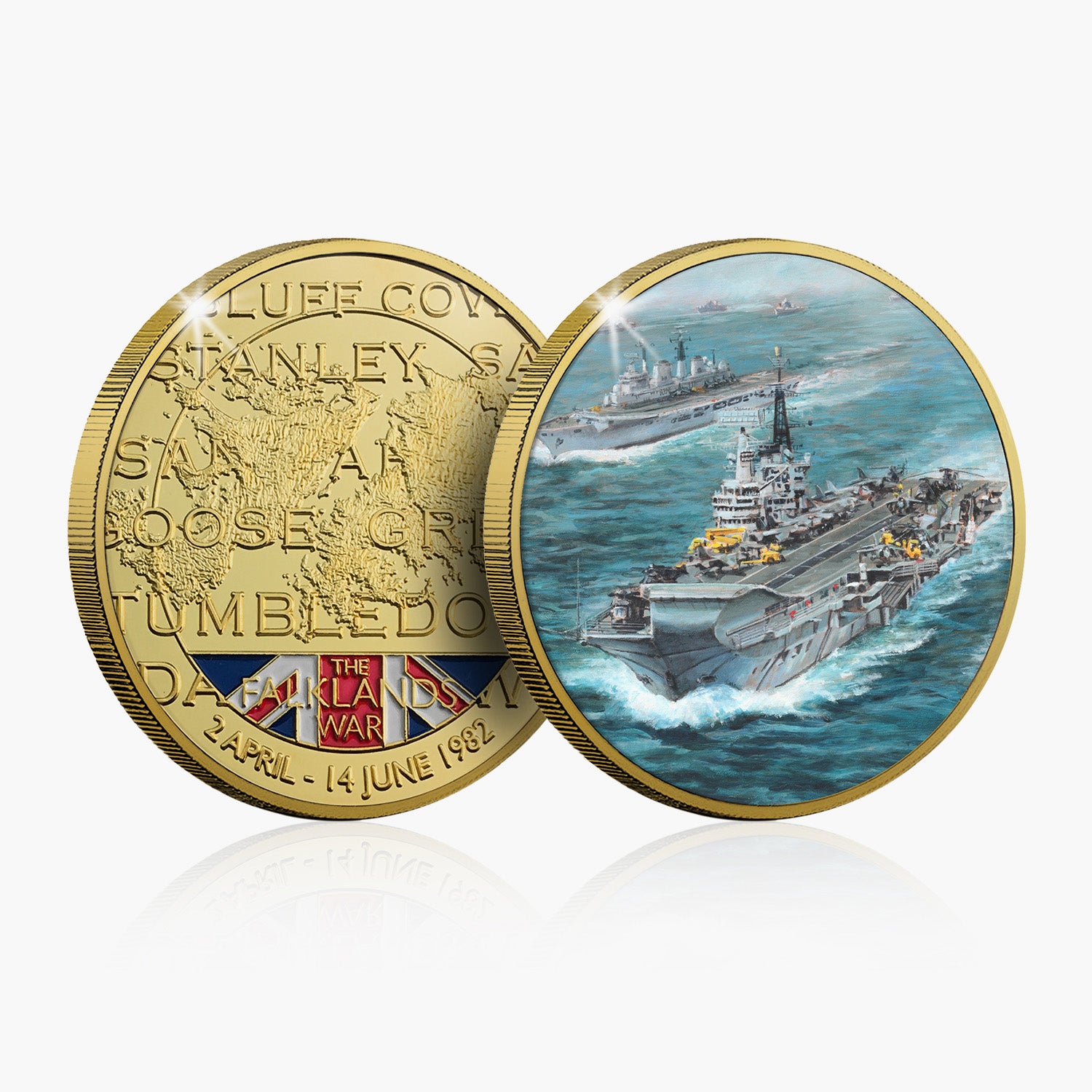Task Force Sails Gold-Plated Commemorative