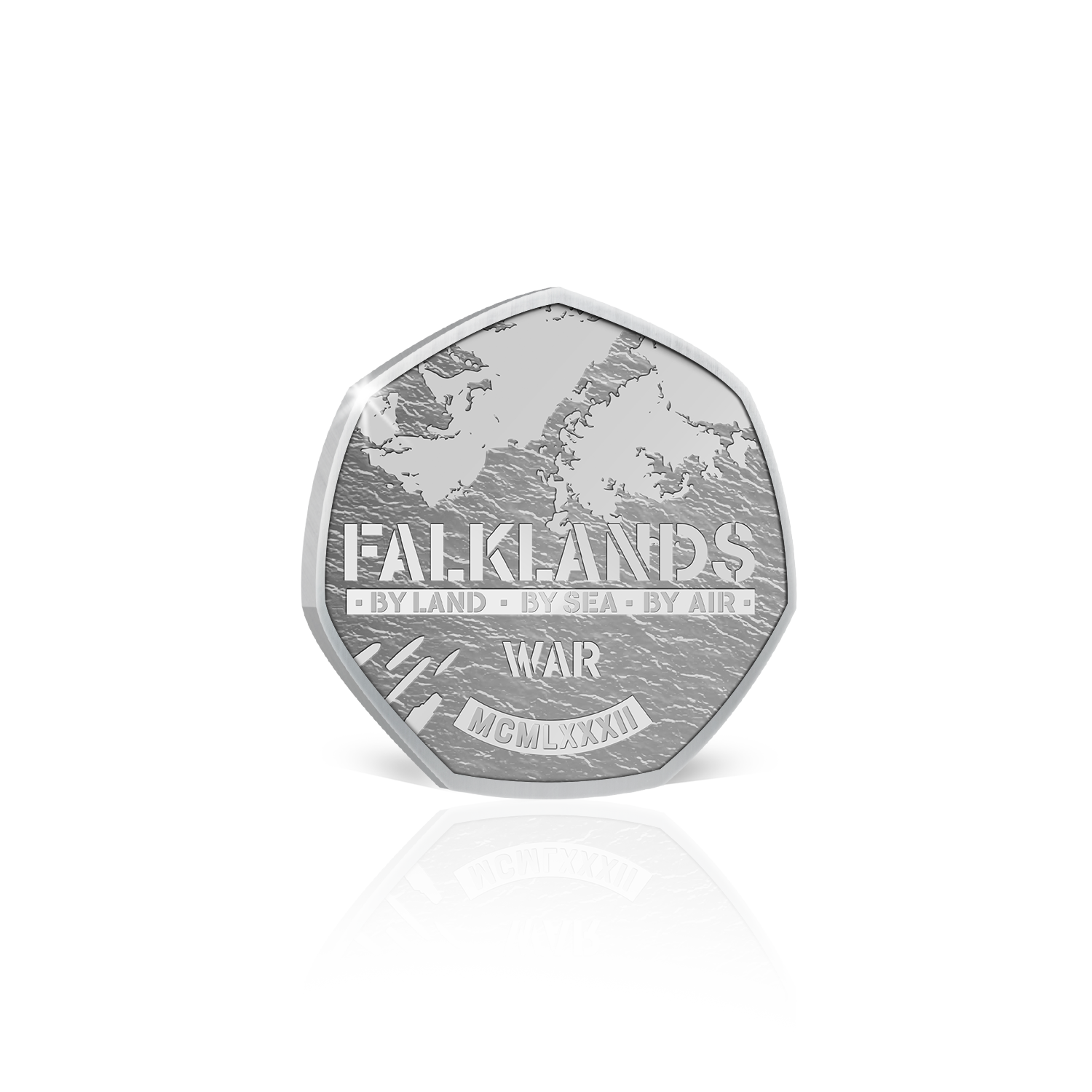 Conqueror and Belgrano in Coin Holder