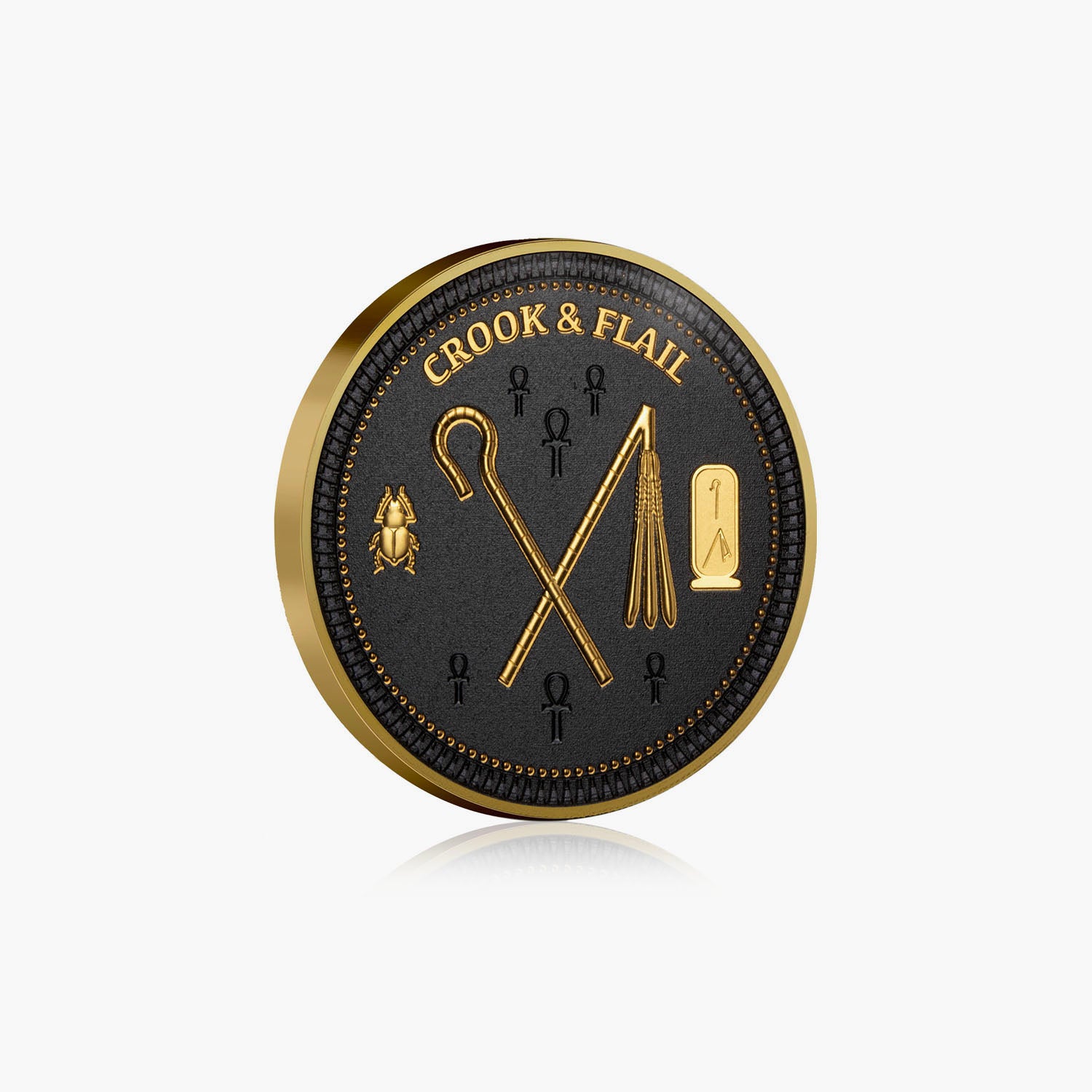 Les mystères de l'Egypte ancienne Pièce d'un demi-dollar Crook & Flail