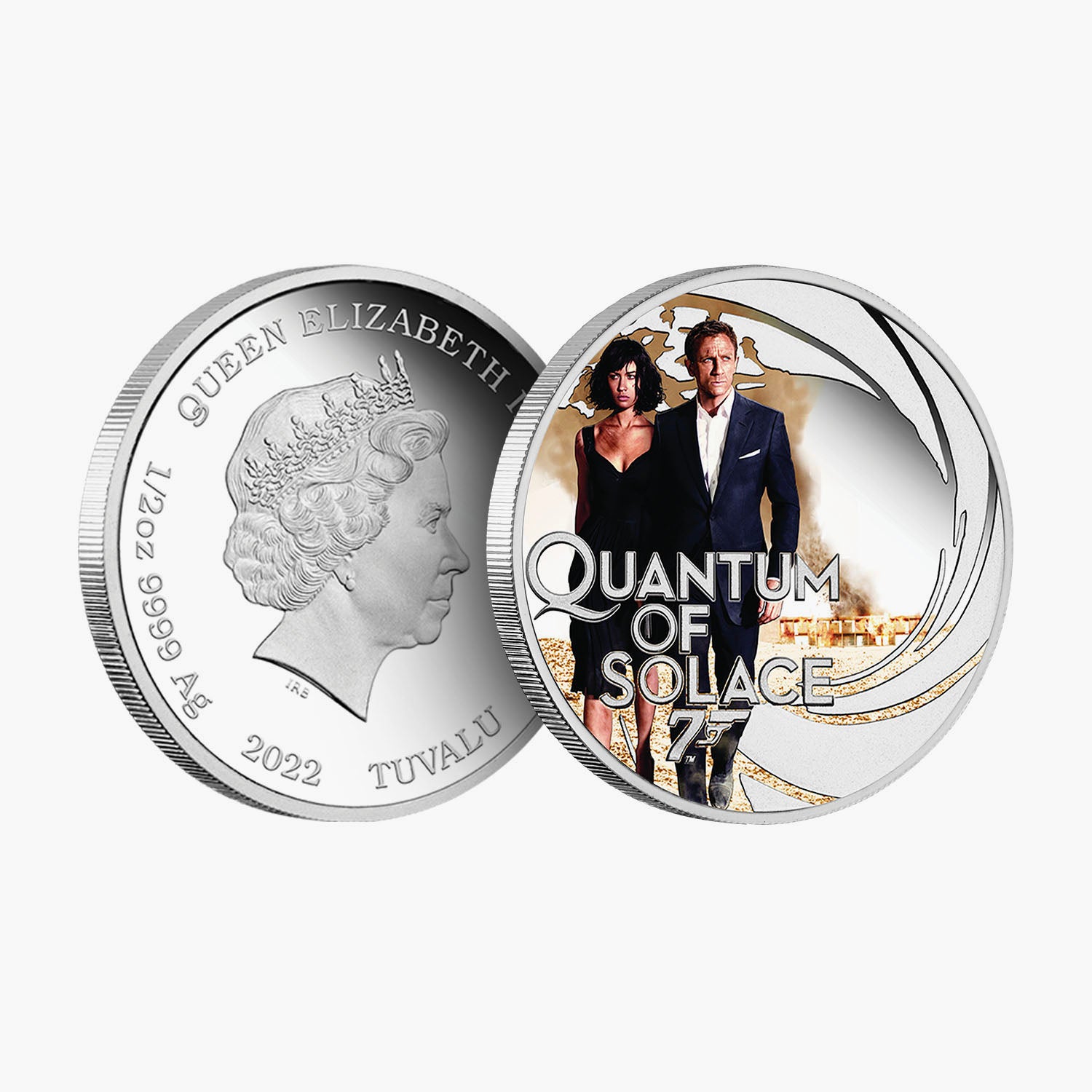 James Bond - Quantum of Solace Solid Silver Movie Coin