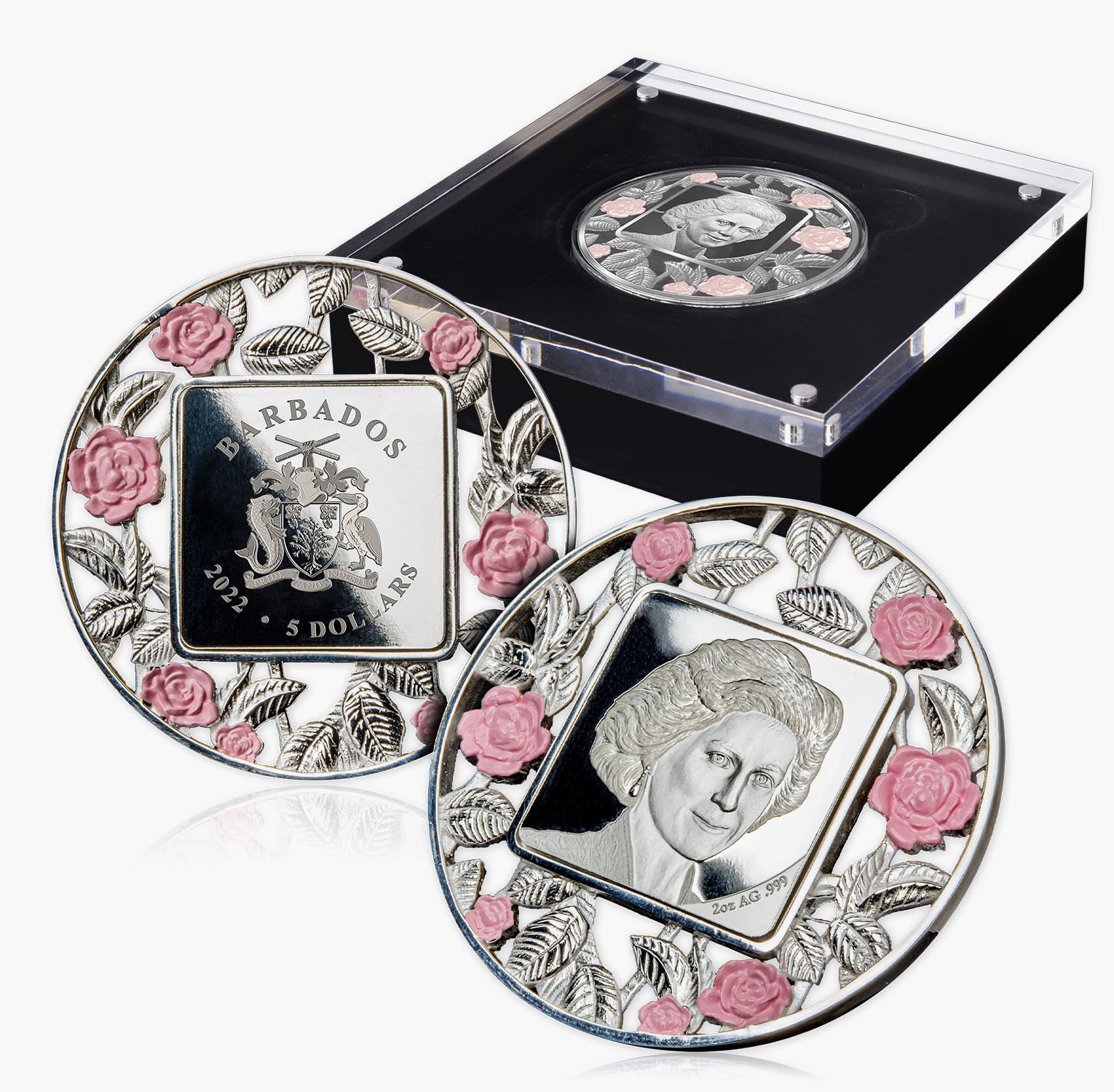 Princess Diana 2022 2oz Solid Silver Filigree Coin