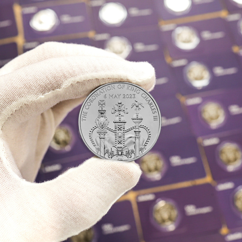 La coronación de Su Majestad el Rey Carlos Moneda brillante sin circular de £ 5