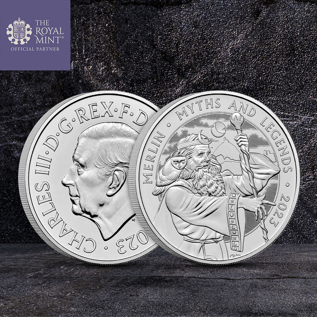 Myths and Legends Merlin 2023 £5 Brilliant Uncirculated Coin