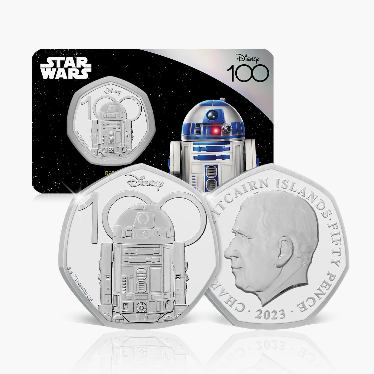 Star Wars R2D2 2023 50p BU Coin