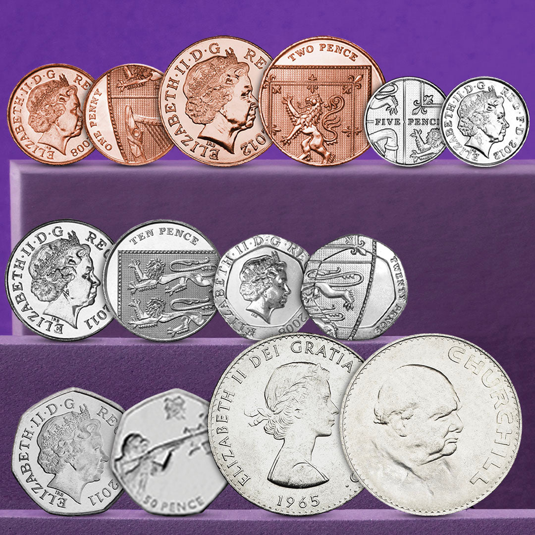 Her Majesty Queen Elizabeth II First and Last Portrait Royal Coin Set