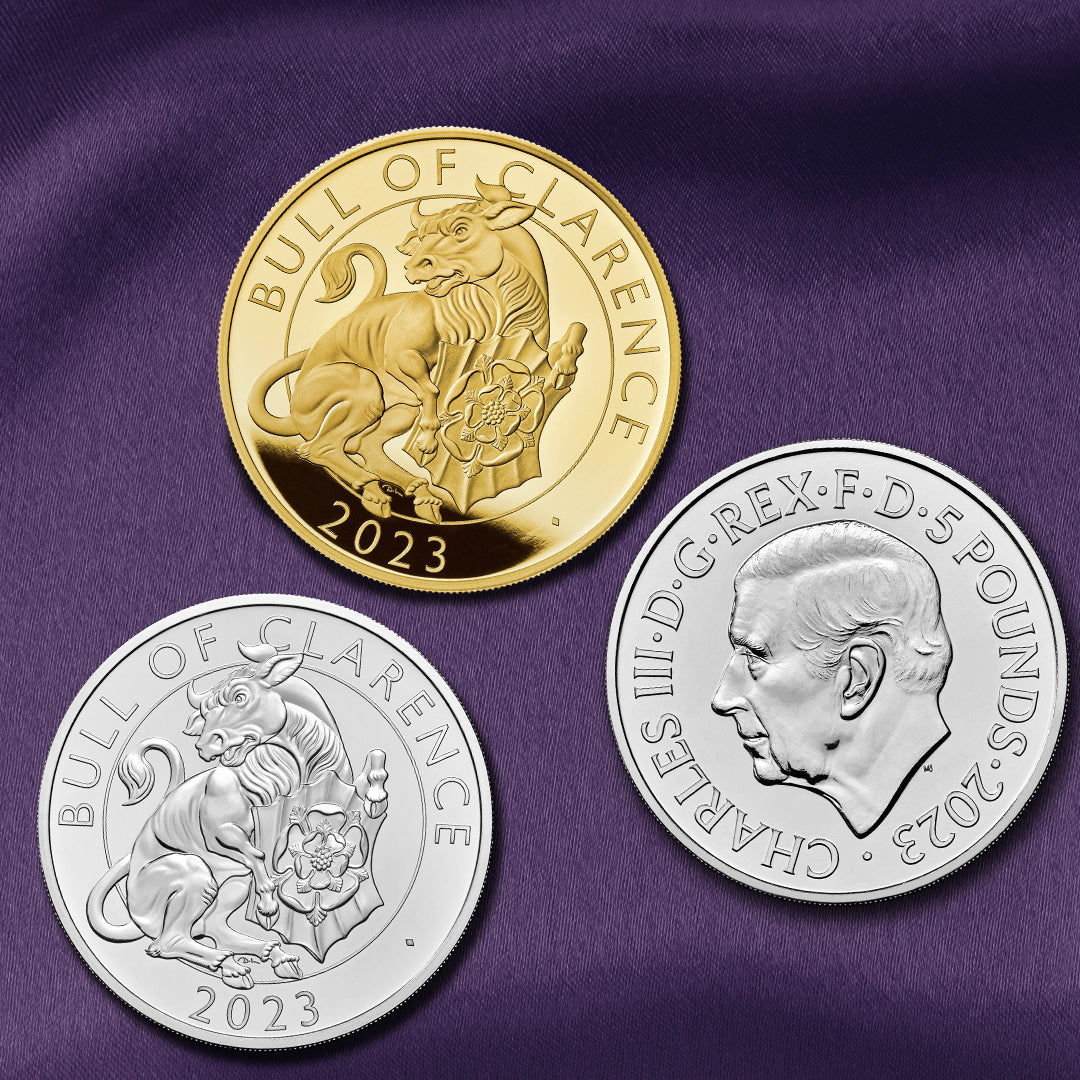 The Royal Tudor Beasts The Bull of Clarence 2023 £5 Brilliant Uncirculated Coin