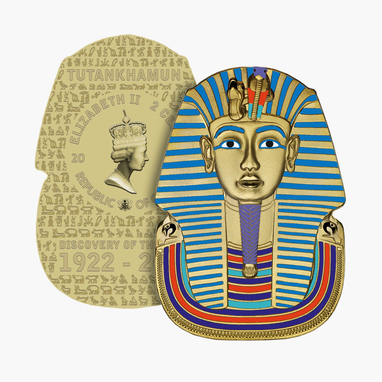 The 2022 100th Anniversary Tutankhamun Mask Coin