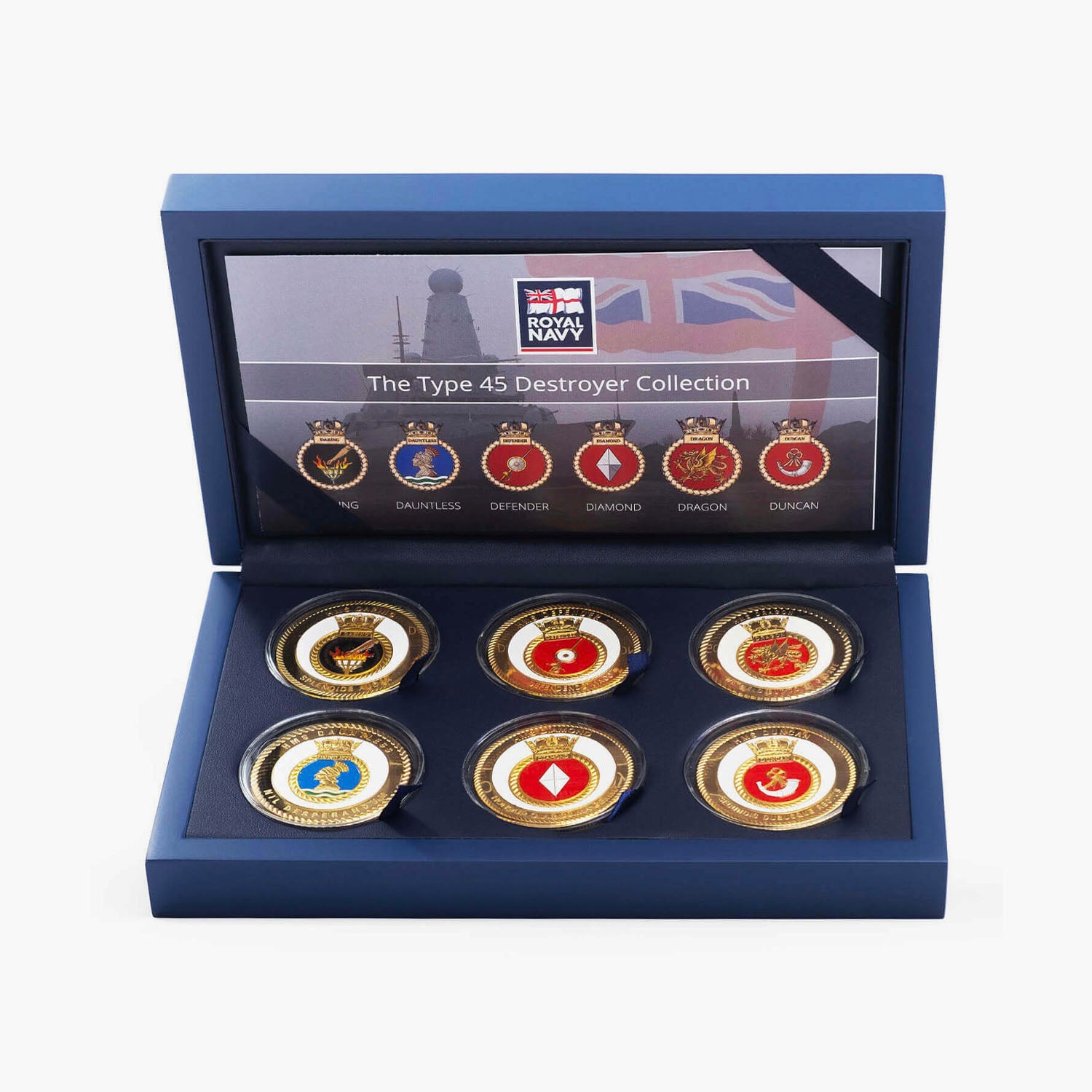 Type 45 Destroyer Gold-Plated Commemoratives Boxset