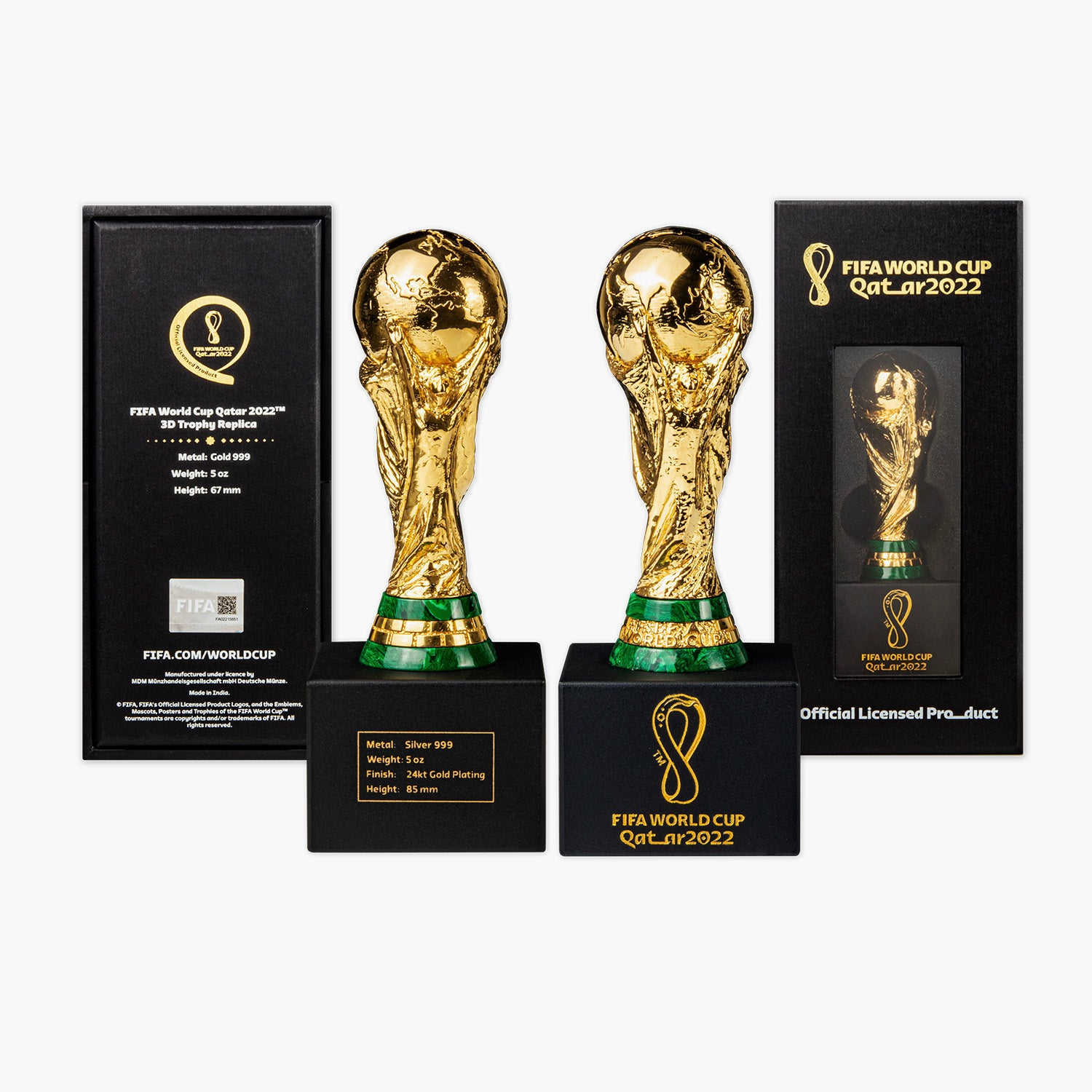 FIFA World Cup 2022‚ 3D 5oz Silver Trophy