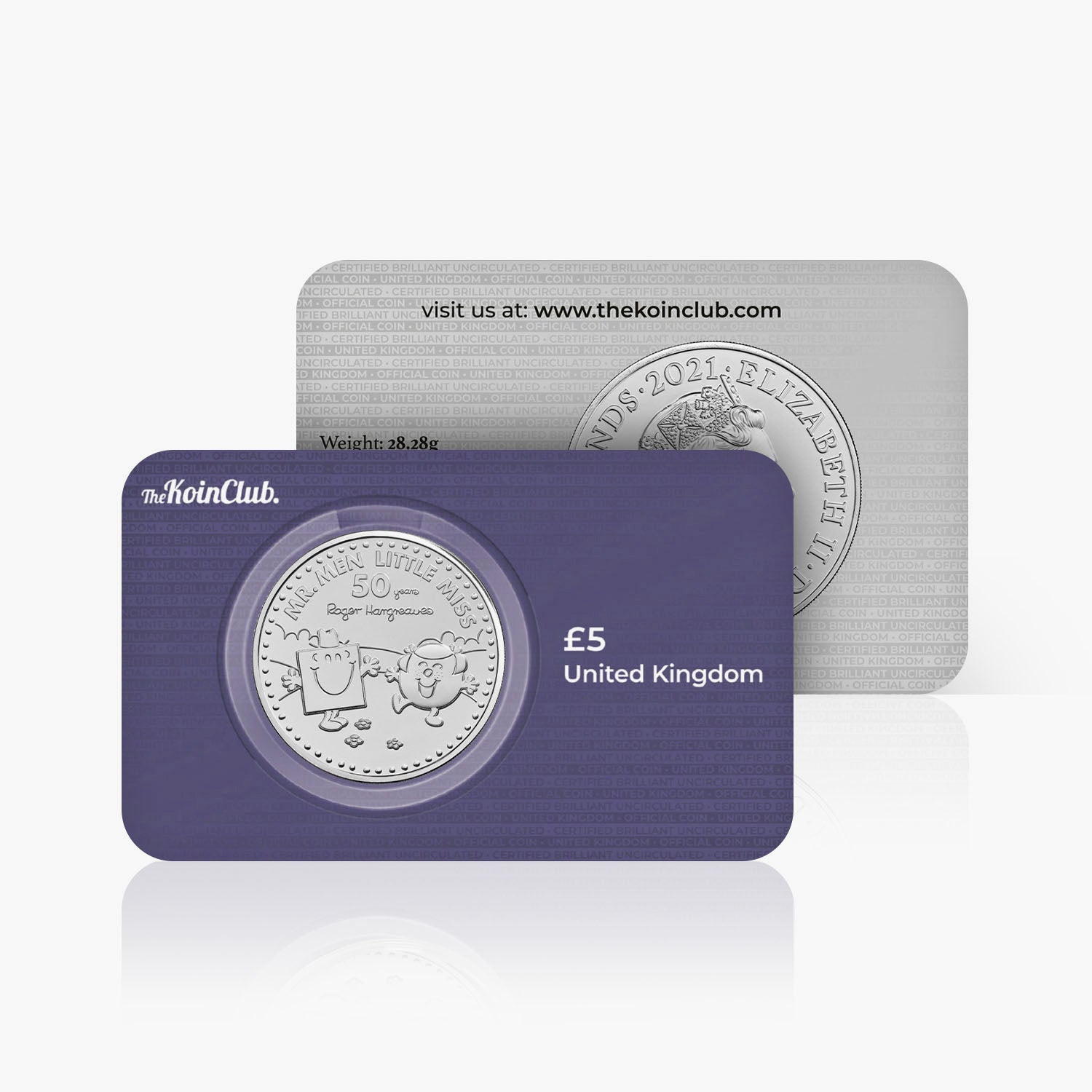 Mr Strong and Little Miss Giggles - Mr Men and Little Miss £5 Brilliant Uncirculated Coin