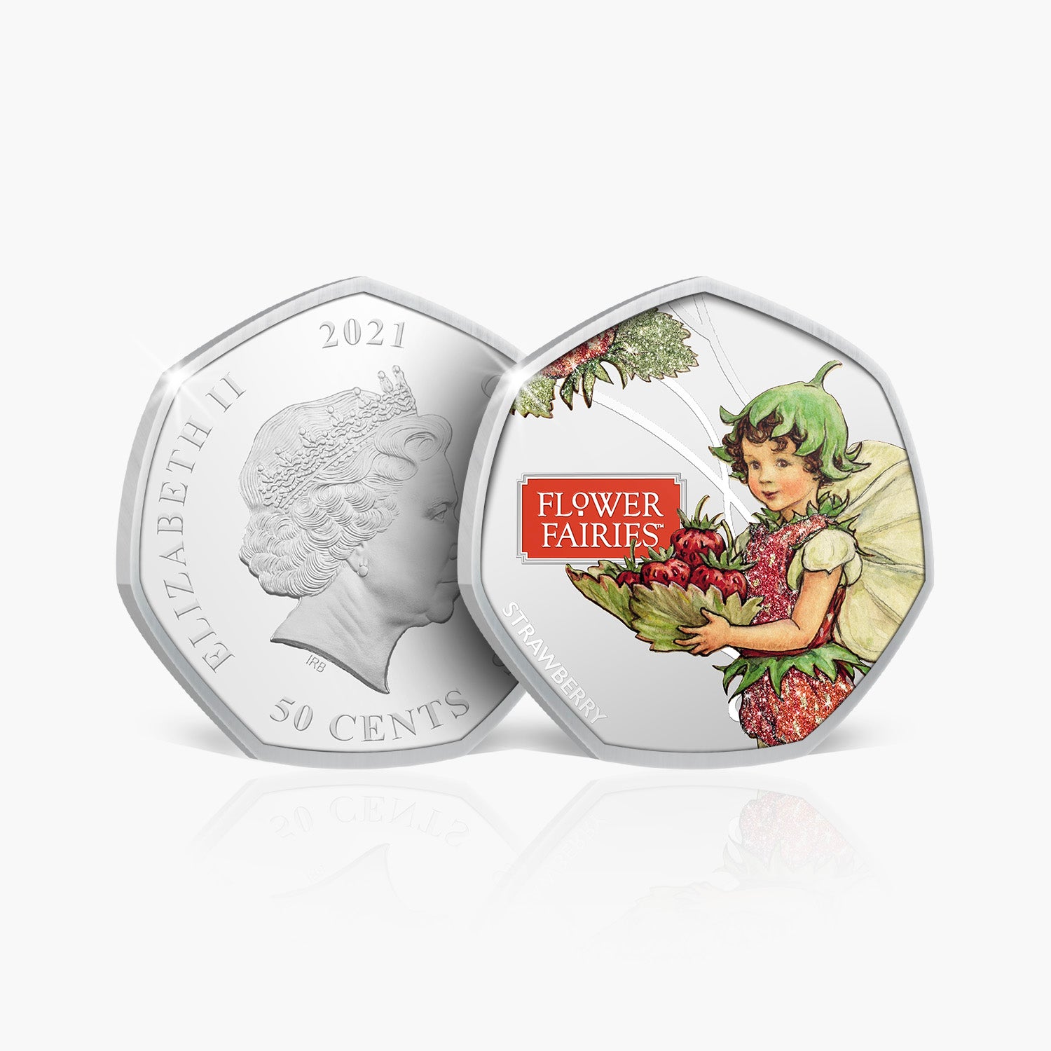 Strawberry Coin in Coin Holder