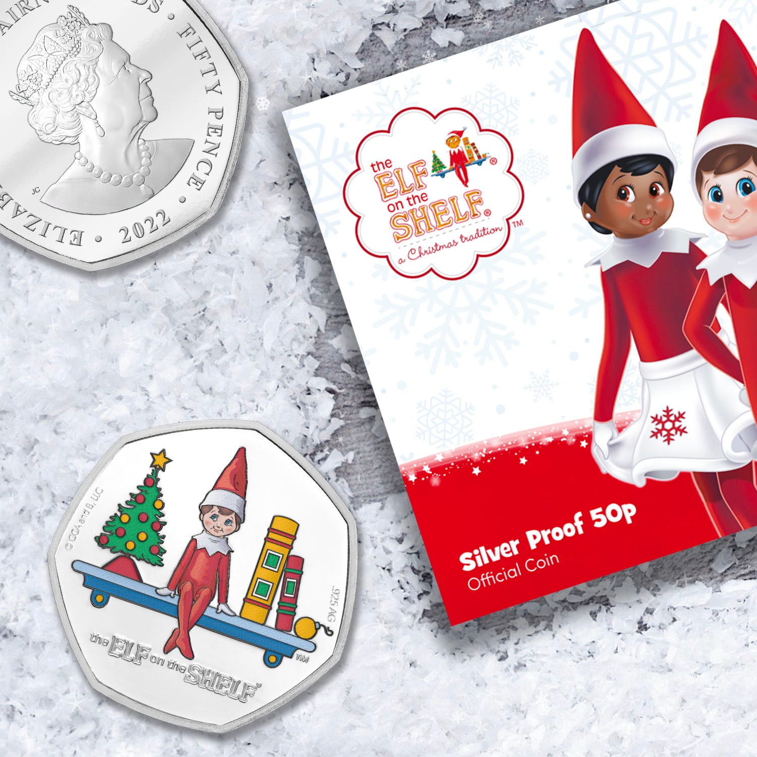 The Official Elf on the Shelf Silver Proof 50p Coin
