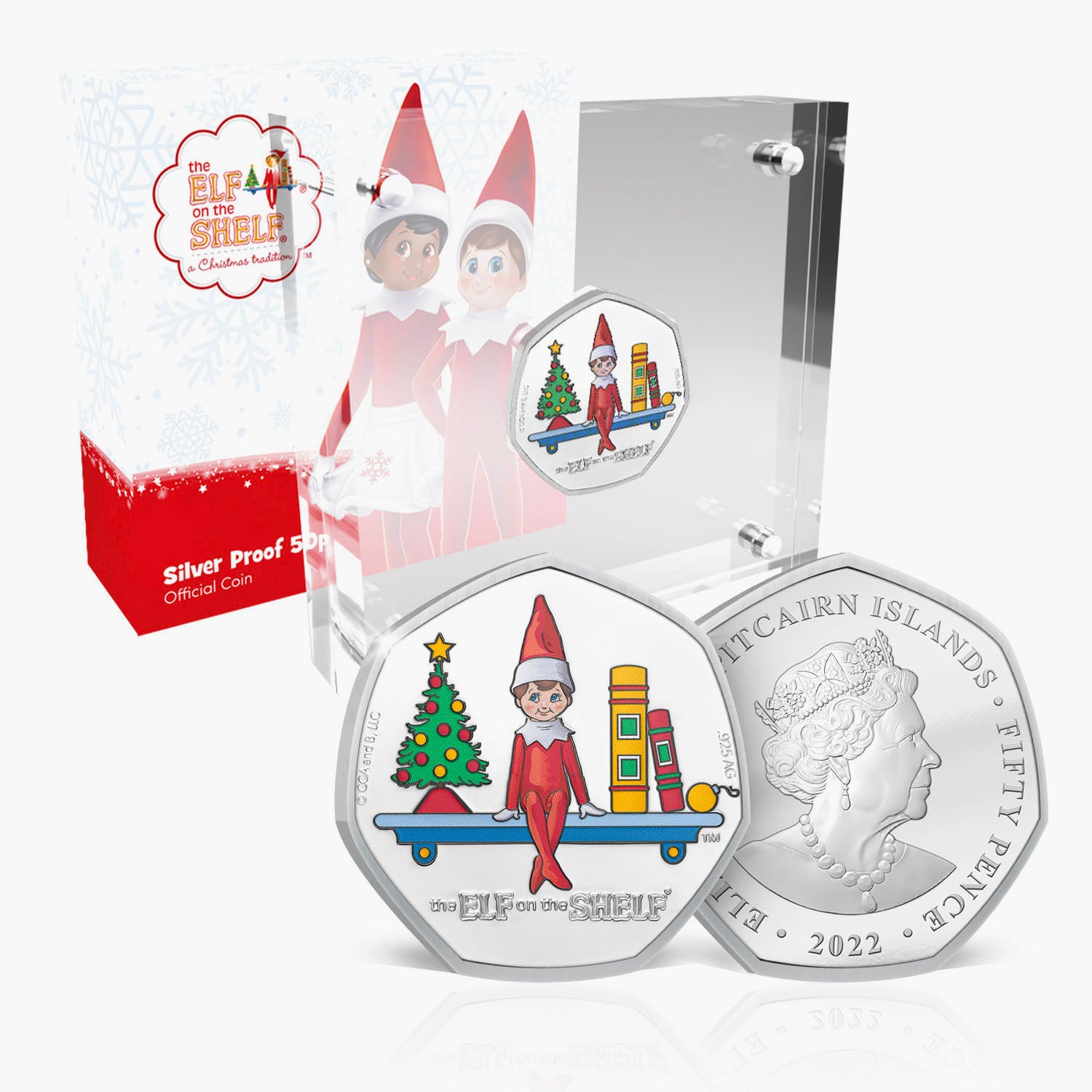 The Official Elf on the Shelf Silver Proof 50p Coin