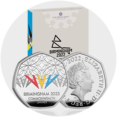 Birmingham 2022 Commonwealth Games UK 50p Coin