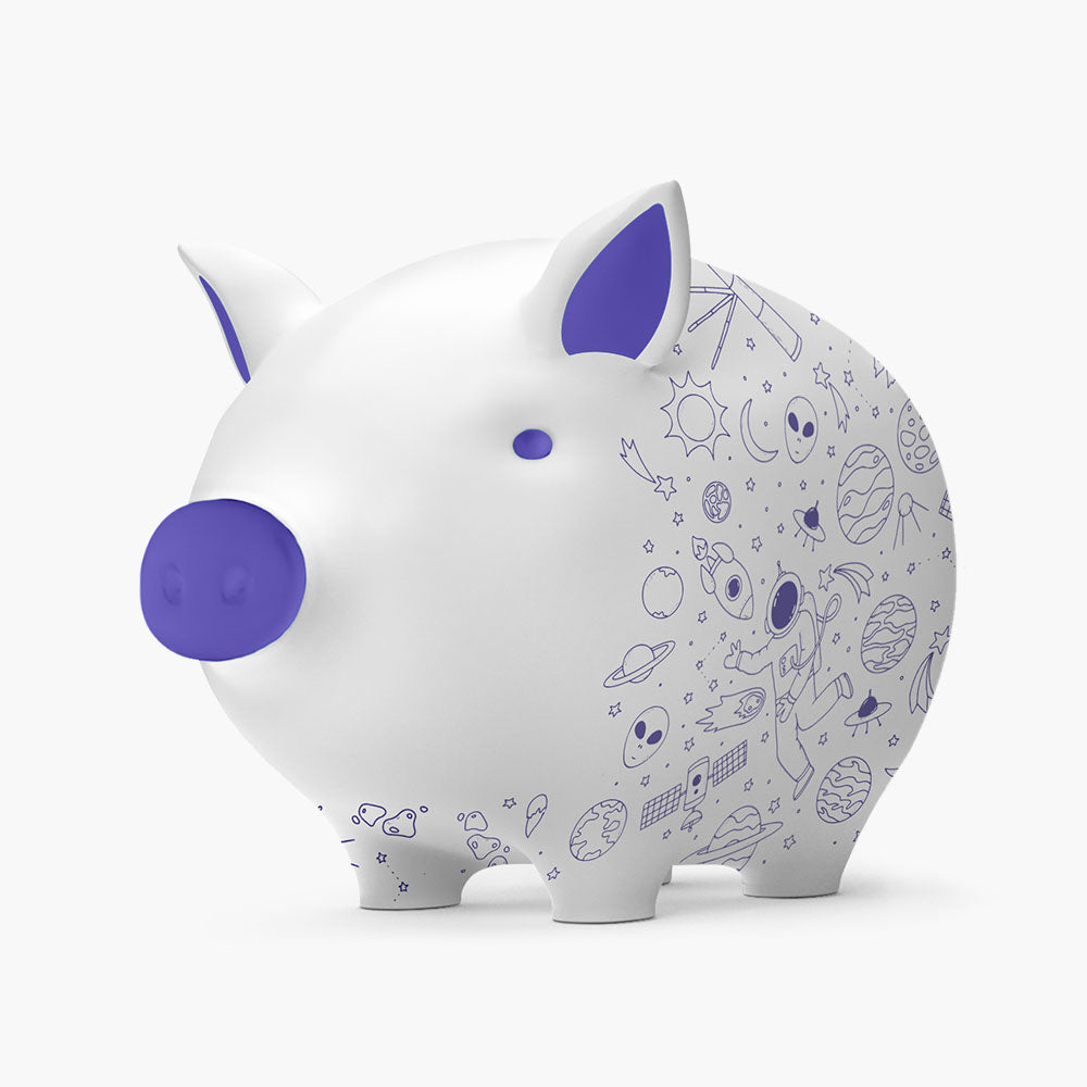 Outer Space Piggy Bank Saver Set