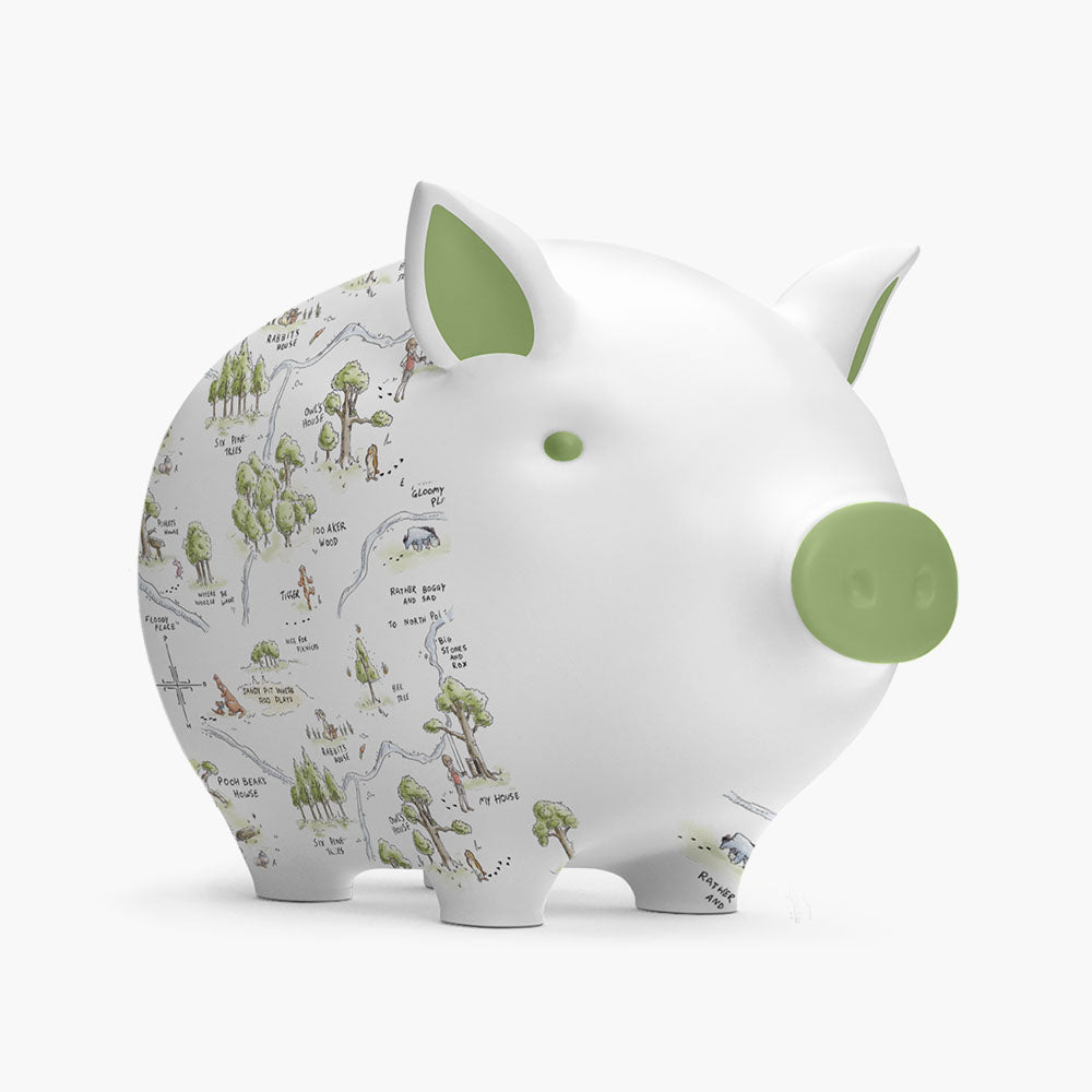 Winnie the Pooh - 100 Acre Wood Piggy Bank Saver Set