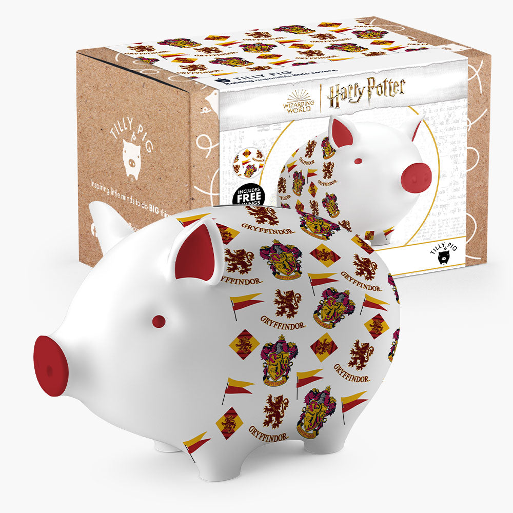 Harry Potter Gryffindor Piggy Bank Saver Set