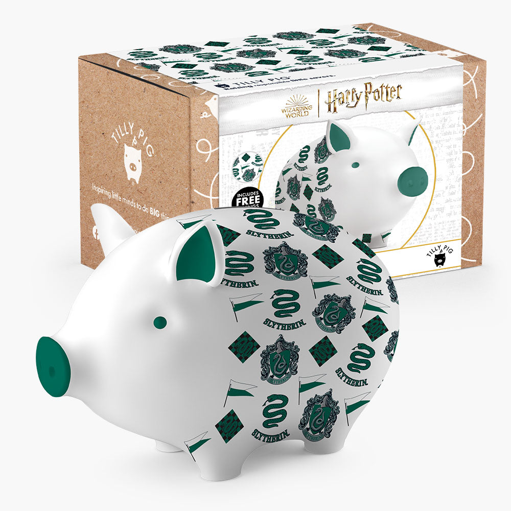 Harry Potter Slytherin Piggy Bank Saver Set