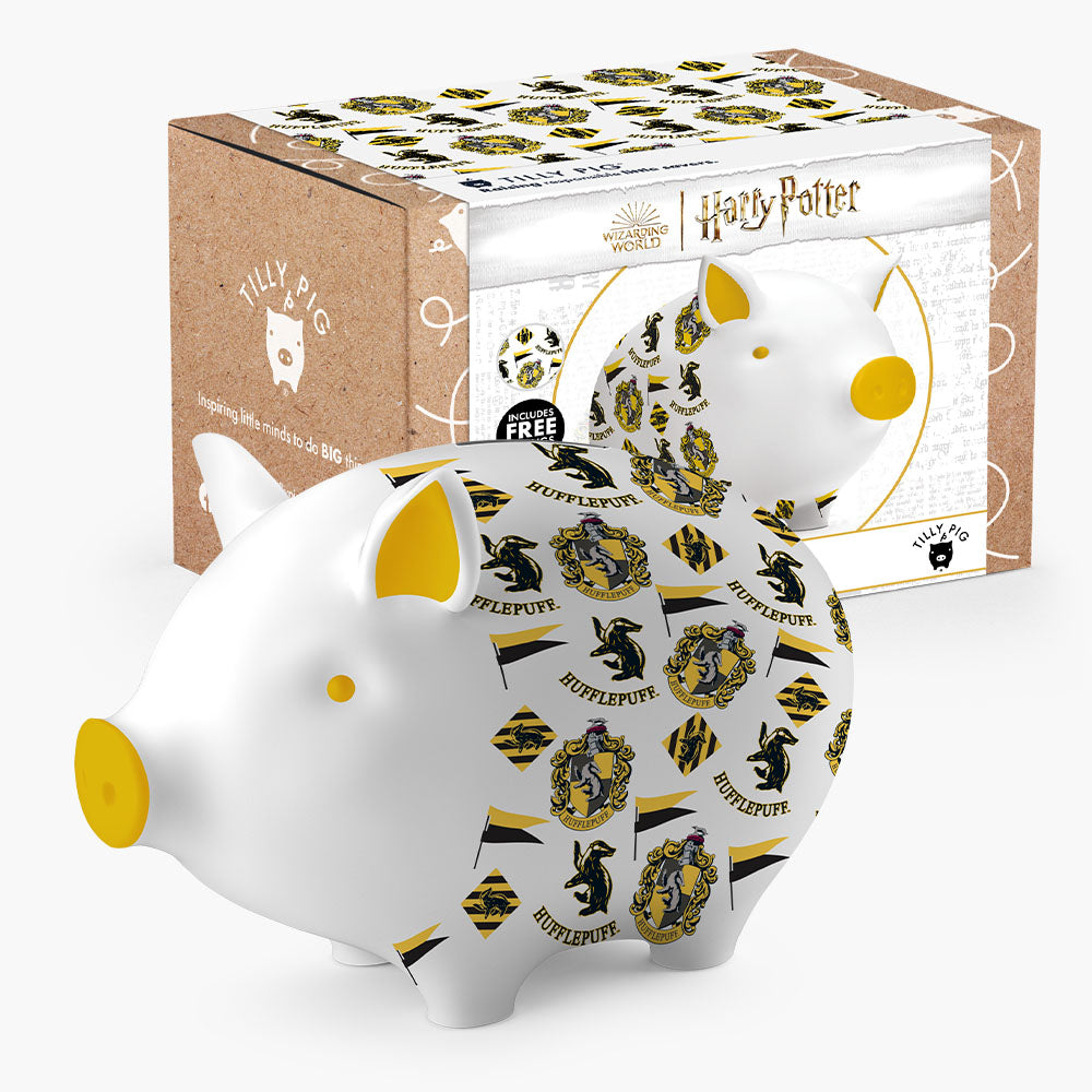 Harry Potter Hufflepuff Piggy Bank Saver Set
