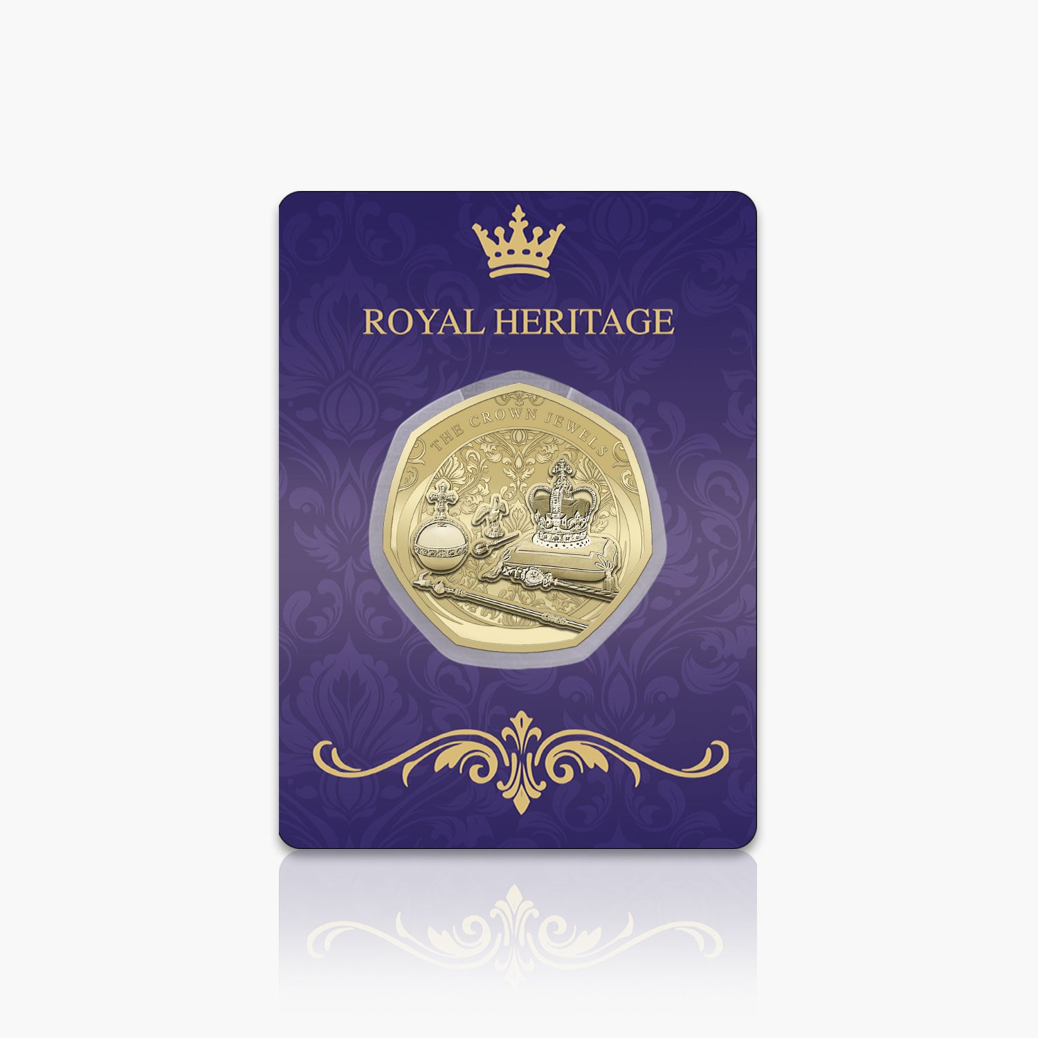 Royal Heritage Crown Jewels Gold Plated BU Commemorative