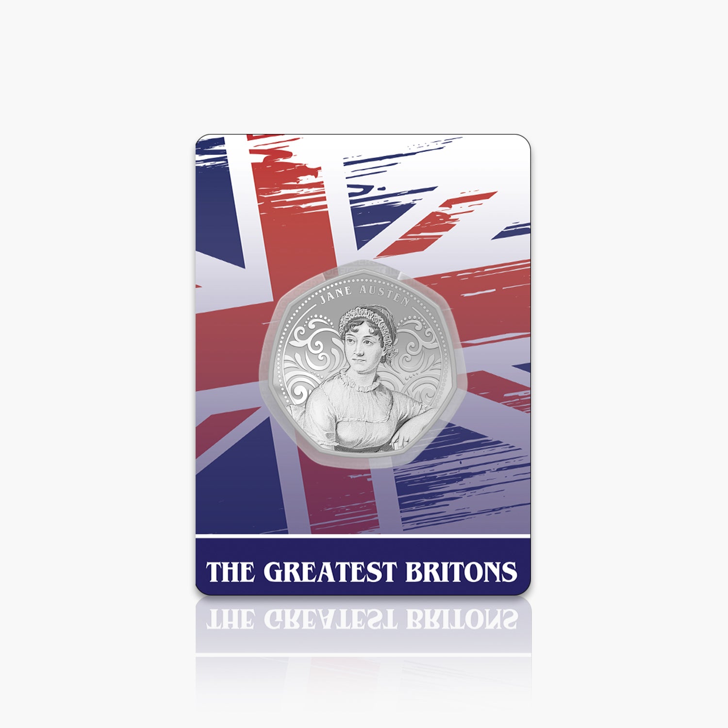 Greatest Britons Jane Austen Silver Plated BU Commemorative
