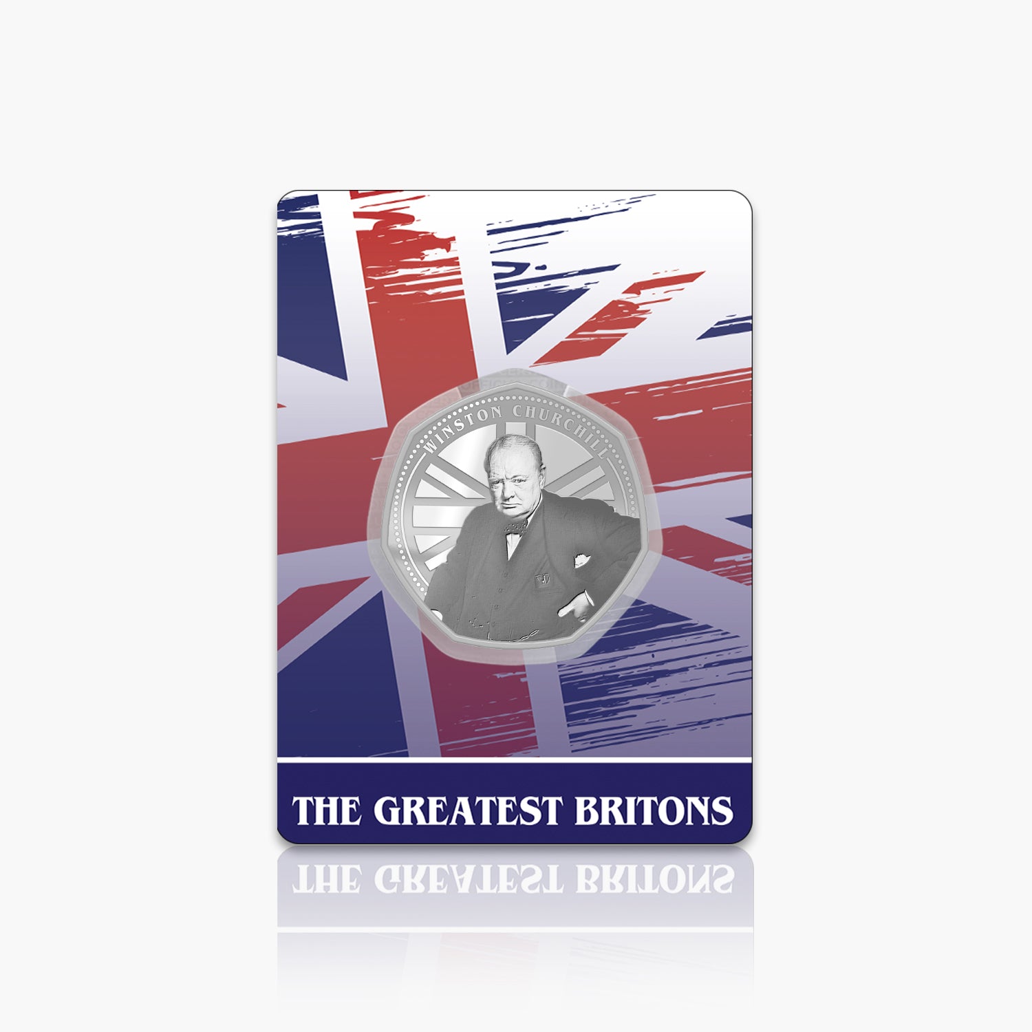 Greatest Britons Winston Churchill Silver Plated BU Commemorative