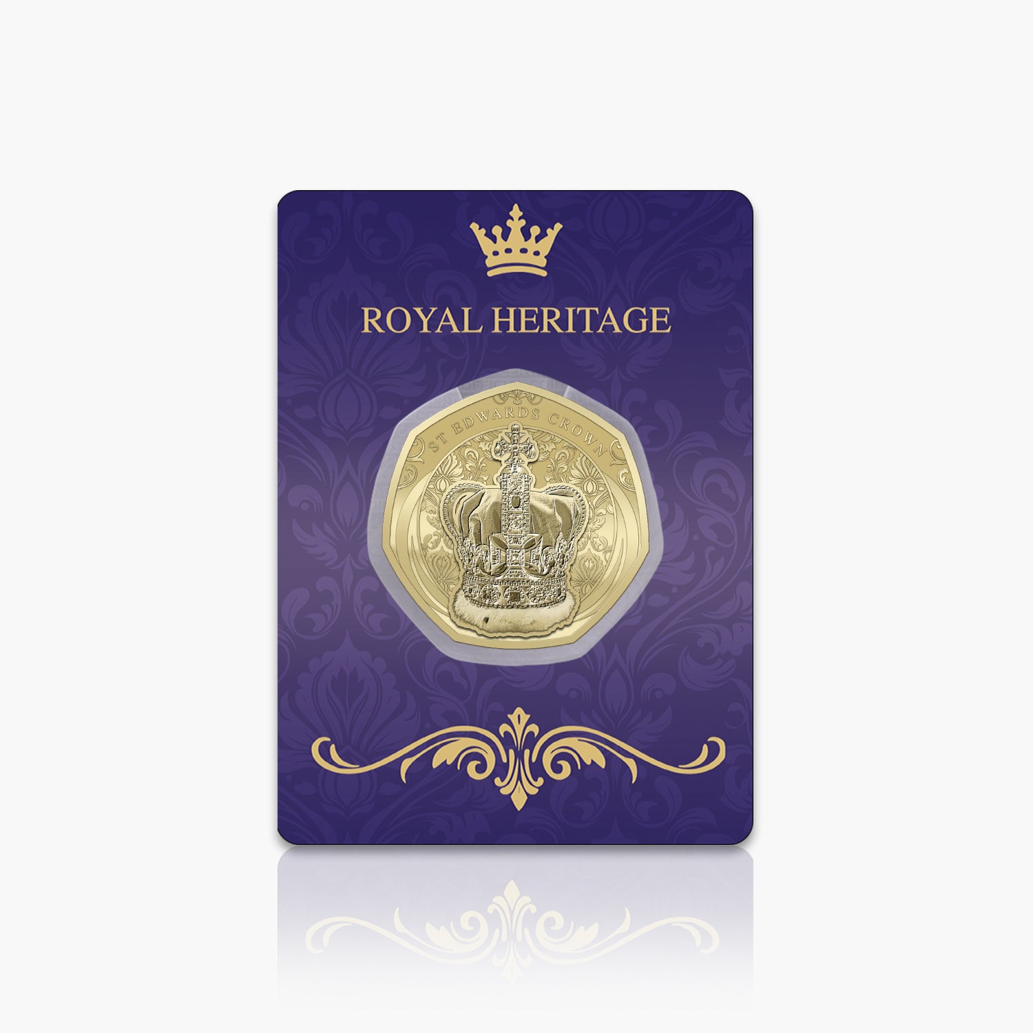 Royal Heritage St Edwards Crown Gold Plated BU Commemorative