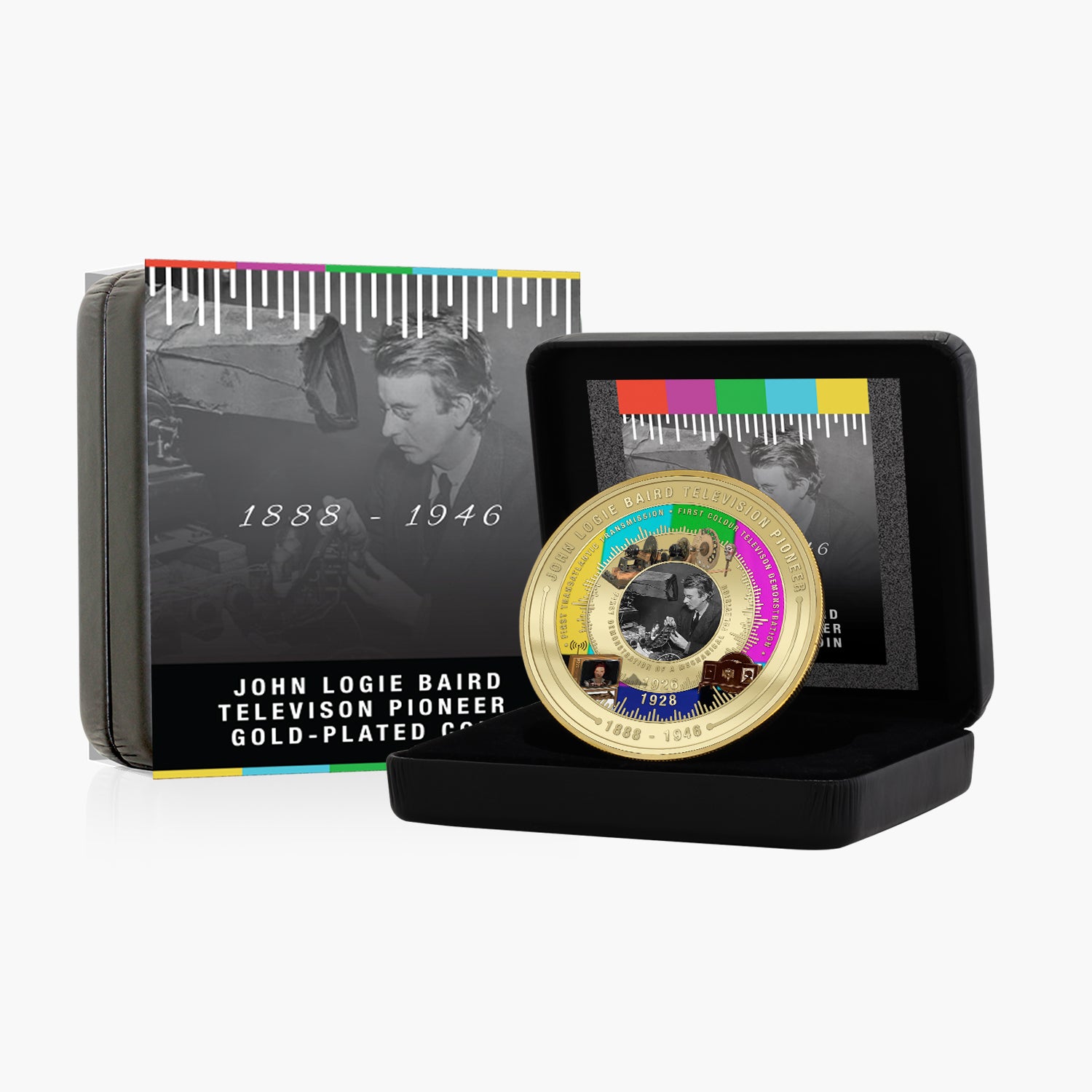 John Logie Baird 2026 Super Size Gold Luxe Edition Coin