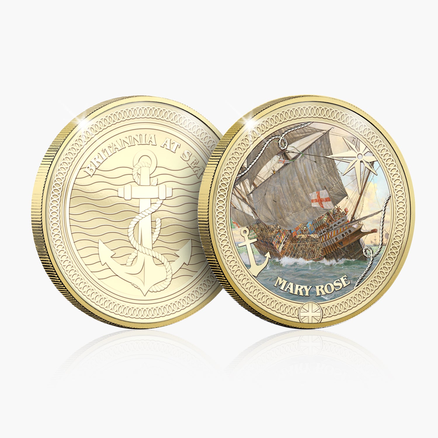Britannia at Sea Mary Rose Gold Plated BU Commemorative