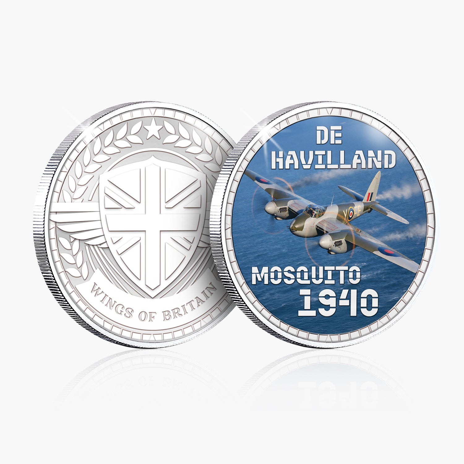 Wings of Britain De Havilland Mosquito Silver Plated BU Commemorative