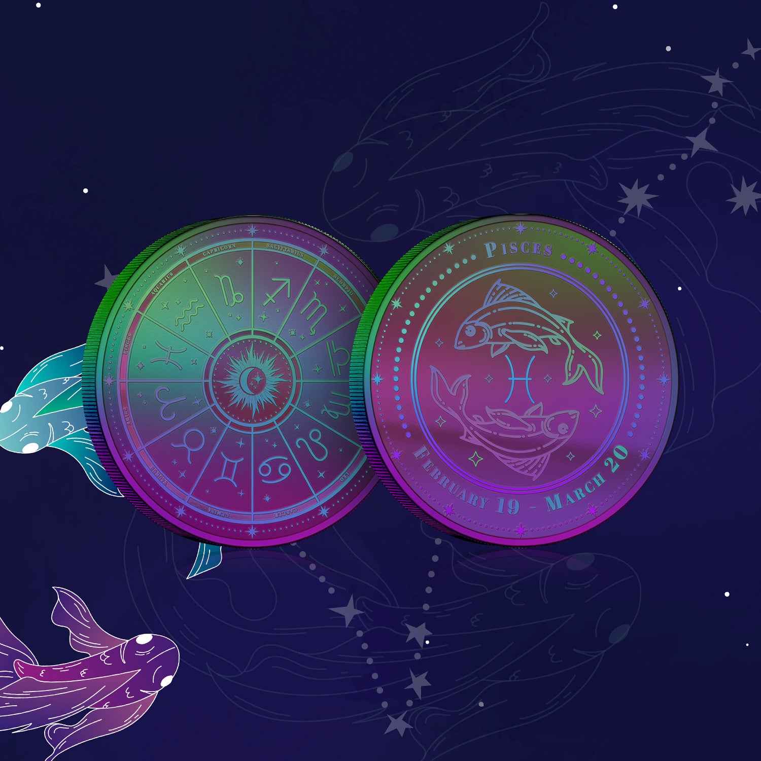 The Zodiac Collection 2026 Pisces 50mm Commemorative