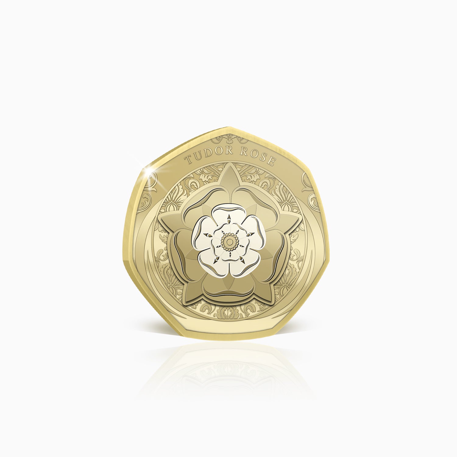 Royal Heritage Tudor Rose Gold Plated BU Commemorative