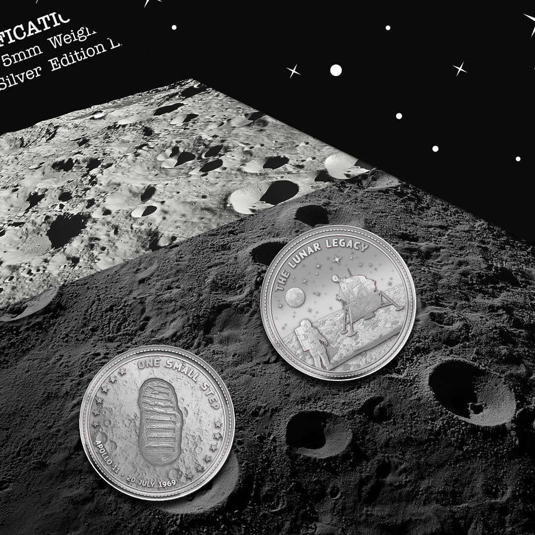 One Giant Leap â€“ The Lunar Legacy Supersize 75mm Antique Finish Medal
