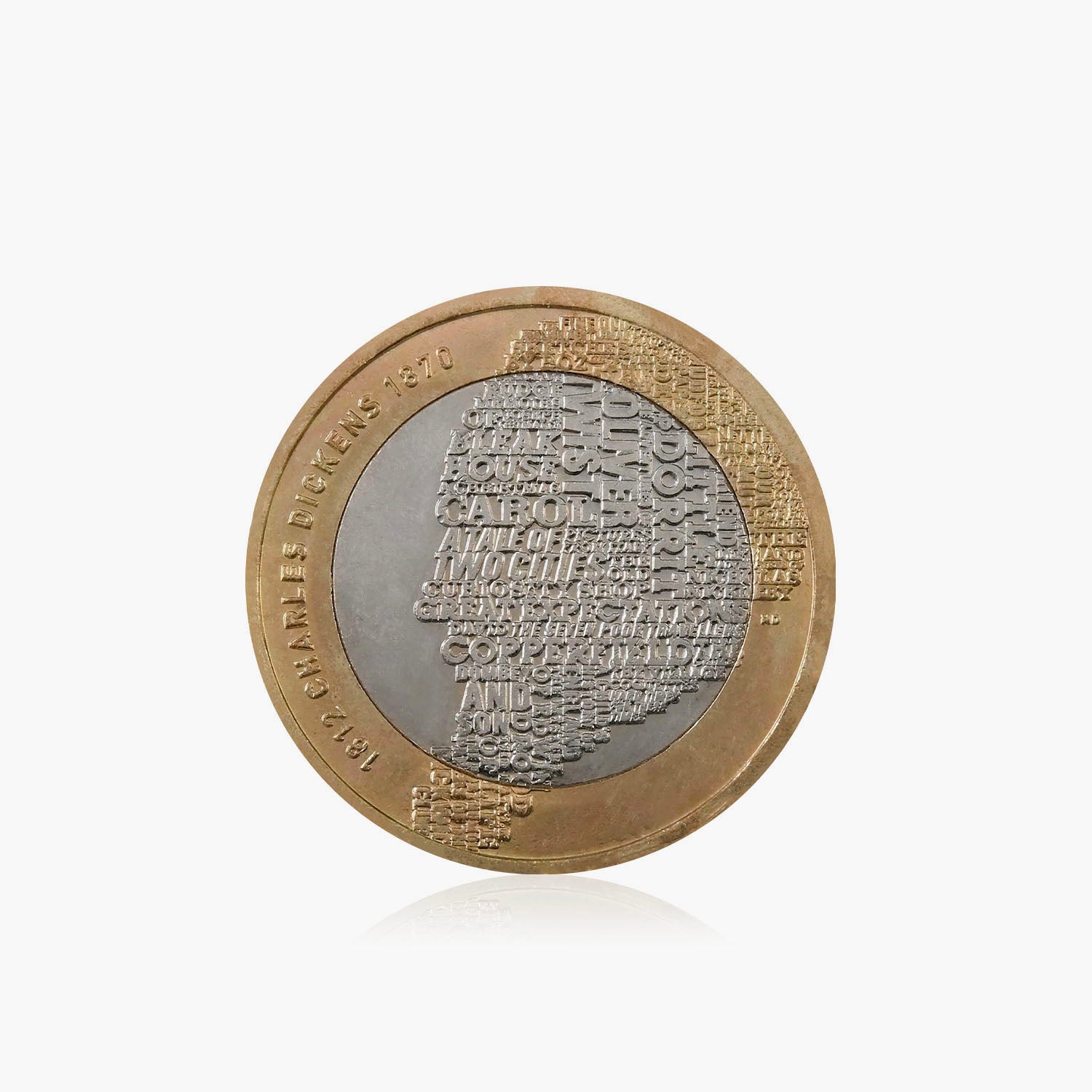 COIN PARKING DELIVERY 『Family vol.2』 2012 Circulated Charles Dickens UK £2 Coin