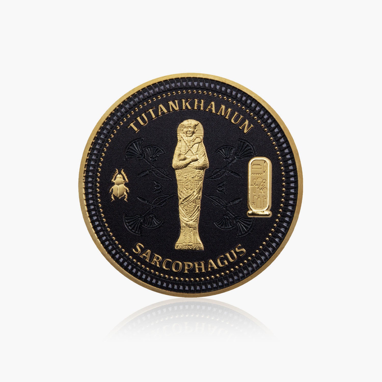 The Mysteries of Ancient Egypt 2023 Tutankhamun Sarcophagus Half Dollar Coin