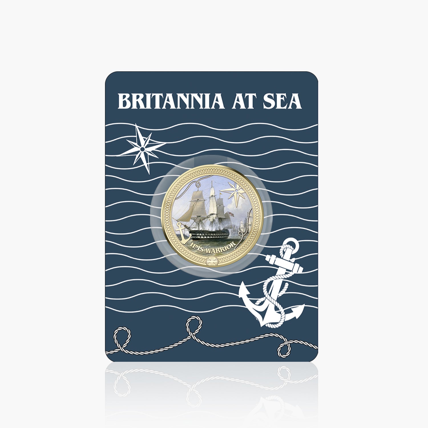 Britannia at Sea HMS Warrior Gold Plated BU Commemorative