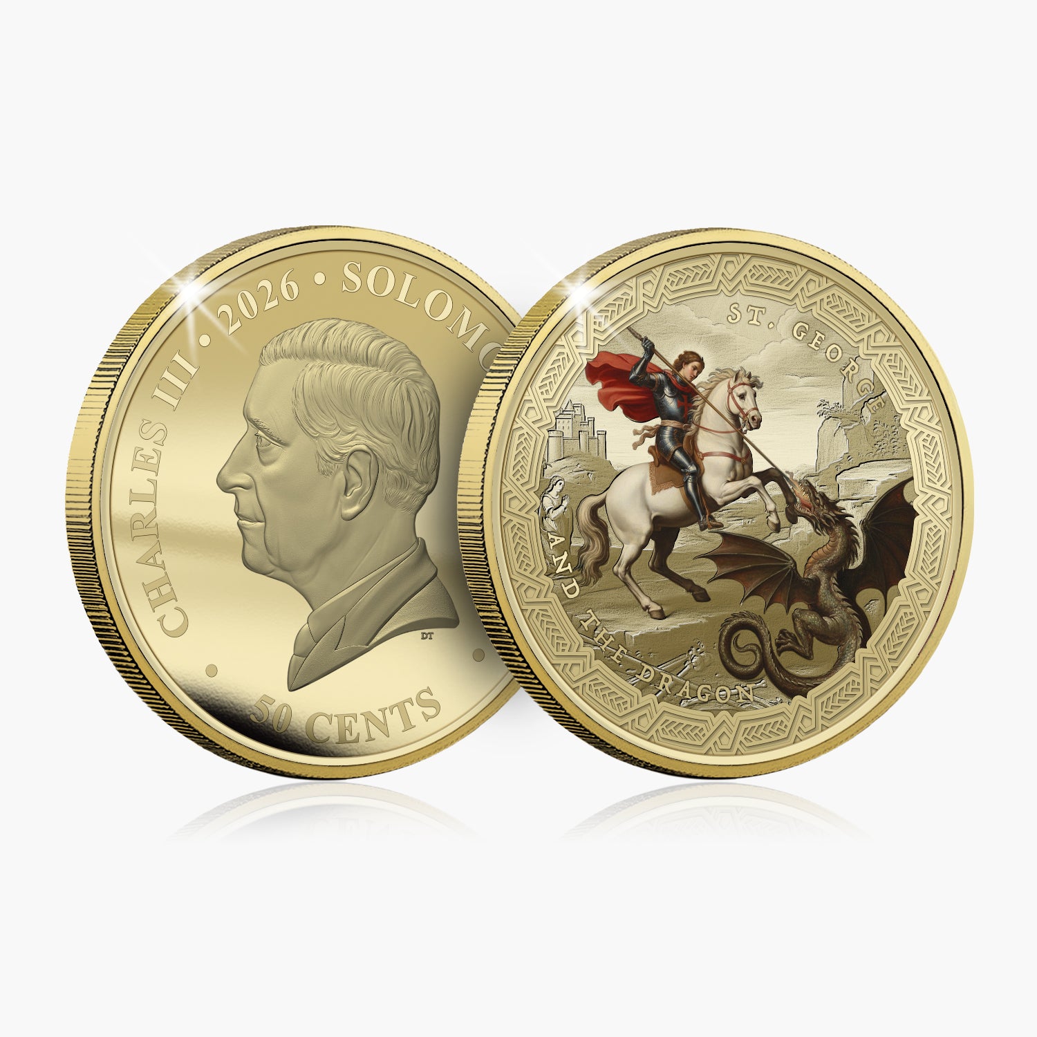 St George's Day 2026 Super Size Gold Luxe Edition Coin