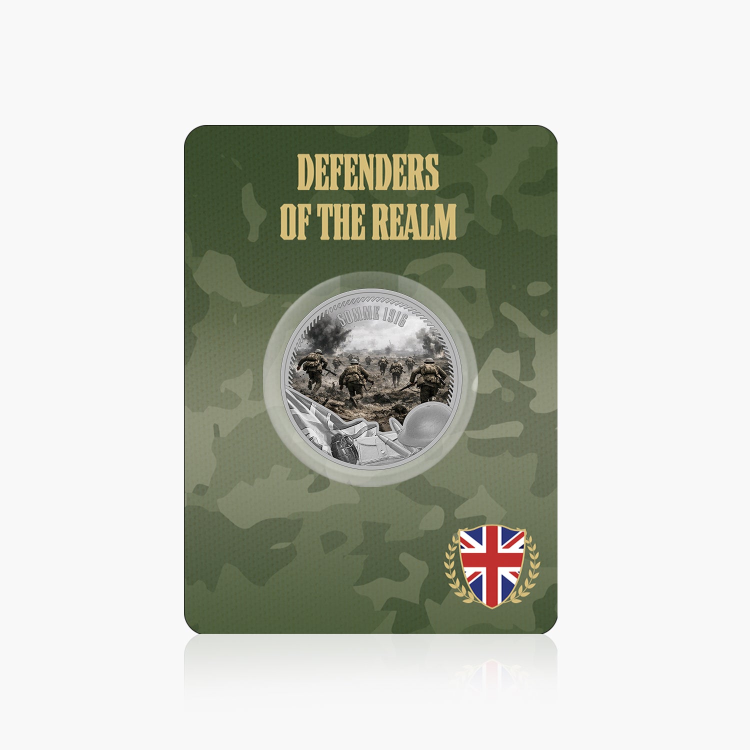 Defenders of the Realm Somme 1916 Silver Plated BU Commemorative