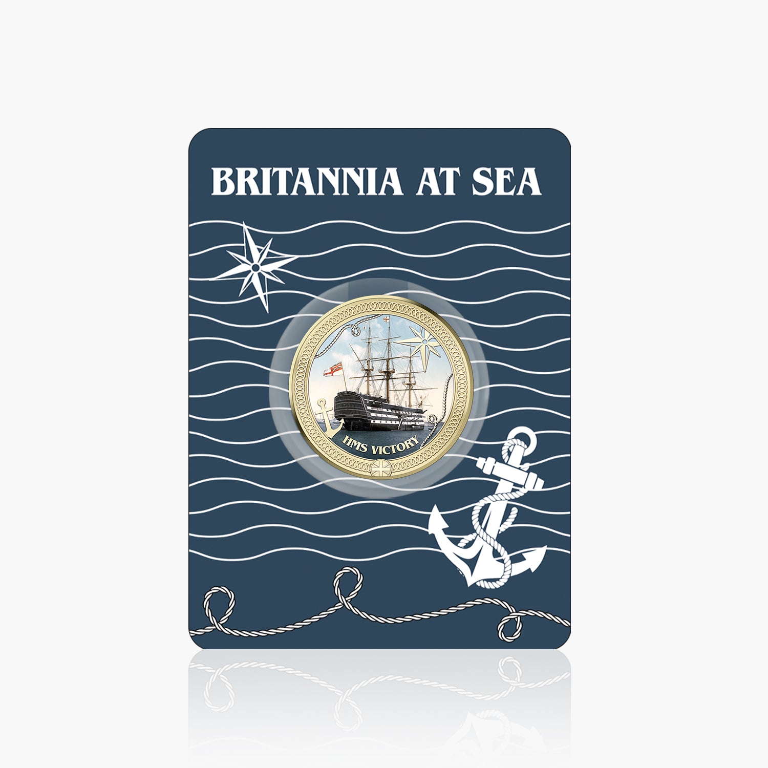 Britannia at Sea HMS Victory Gold Plated BU Commemorative