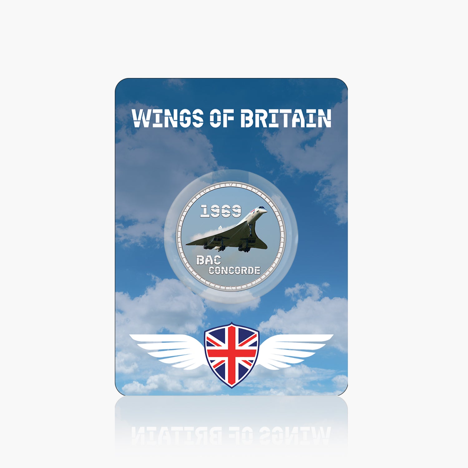 Wings of Britain Aerospatiale BAC Concorde Silver Plated BU Commemorative