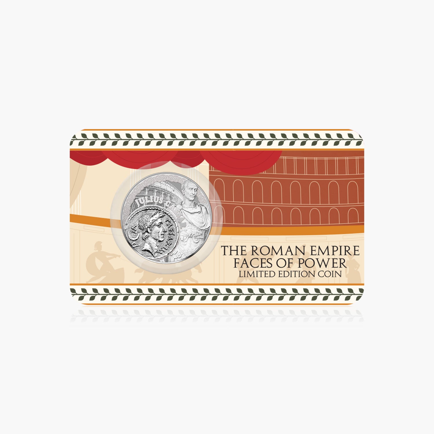 2025 Roman Empire Julius Caesar Silver Plated BU Coin