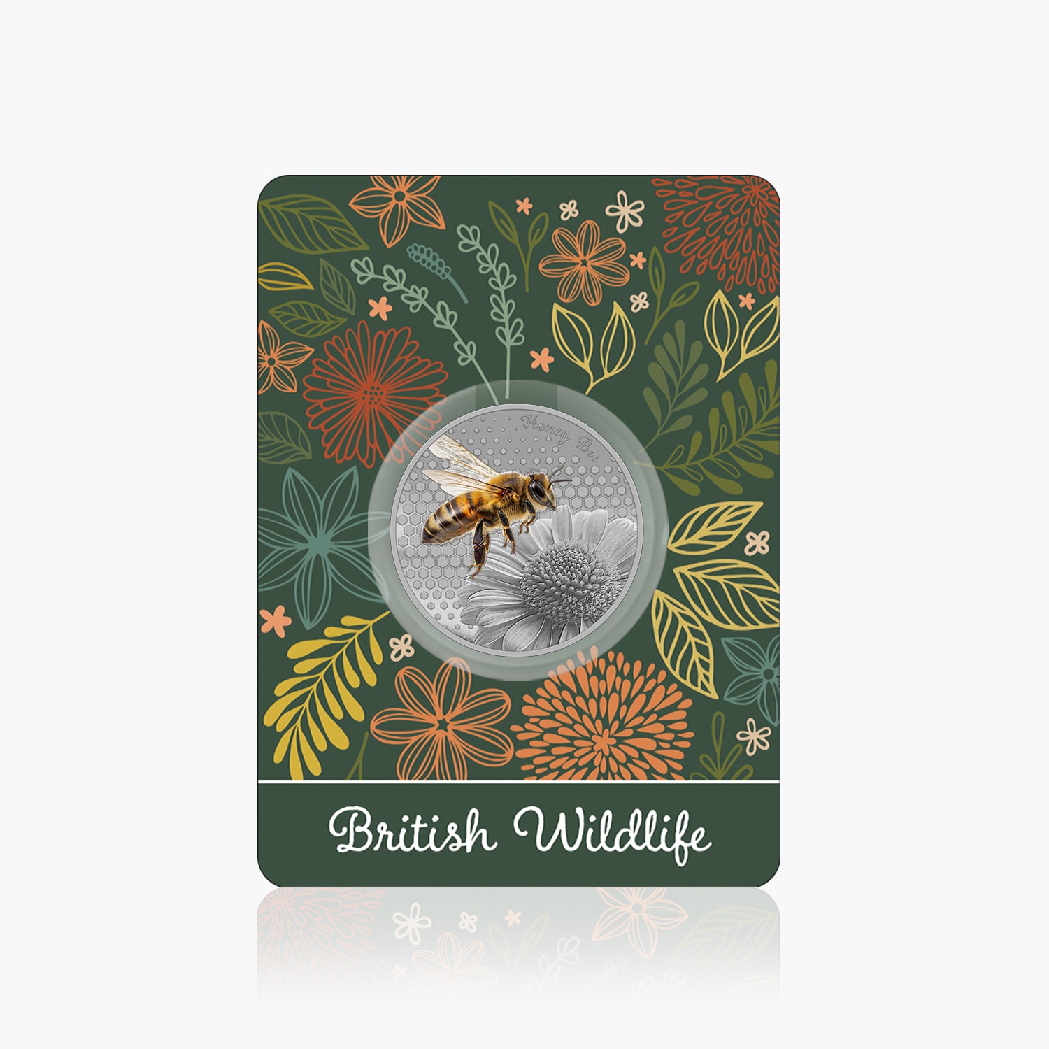 British Wildlife Honey Bee Silver Plated BU Commemorative